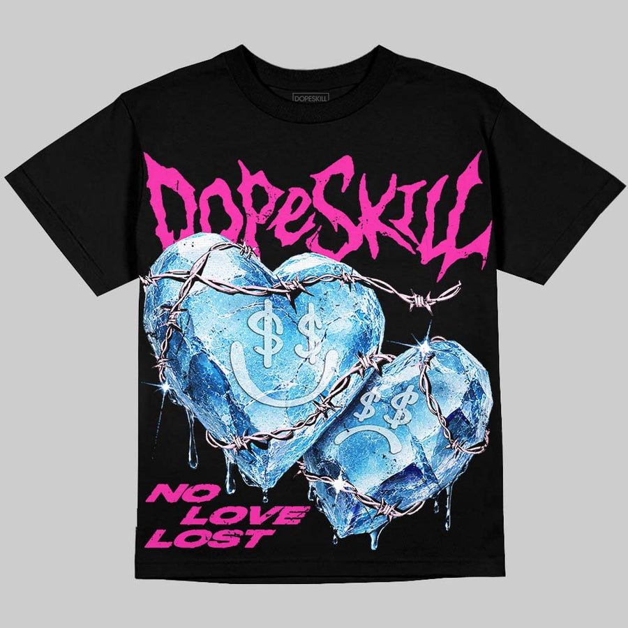 Triple Pink Dunk DopeSkill Oversize Print T-Shirt No Love Lost Graphic