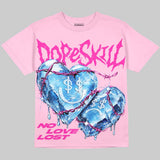 Triple Pink Dunk DopeSkill Oversize Print T-Shirt No Love Lost Graphic