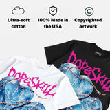 Triple Pink Dunk DopeSkill Oversize Print T-Shirt No Love Lost Graphic