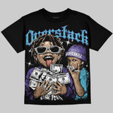 Aqua 8s DopeSkill Oversize Print T-Shirt Overstack Graphic