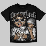 Black Cat 4s DopeSkill Oversize Print T-Shirt Overstack Graphic