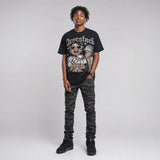 Black Cat 4s DopeSkill Oversize Print T-Shirt Overstack Graphic