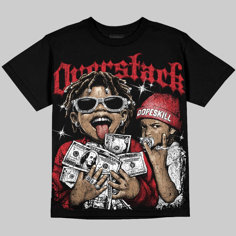 Bloodline 12s DopeSkill Oversize Print T-Shirt Overstack Graphic