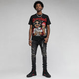 Bloodline 12s DopeSkill Oversize Print T-Shirt Overstack Graphic