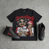 Bloodline 12s DopeSkill Oversize Print T-Shirt Overstack Graphic