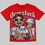 Cherry 11s DopeSkill Oversize Print T-Shirt Overstack Graphic