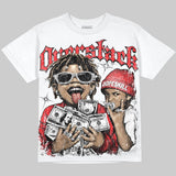 AJ 13 Chicago True Red Cherry DopeSkill Oversize Print T-Shirt Overstack Graphic