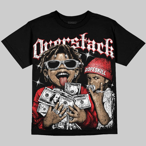 AJ 13 Chicago True Red Cherry DopeSkill Oversize Print T-Shirt Overstack Graphic