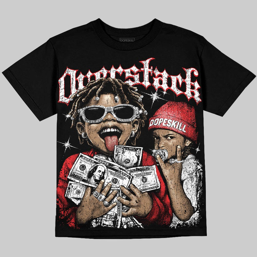 AJ 13 Chicago True Red Cherry DopeSkill Oversize Print T-Shirt Overstack Graphic