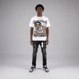 Dunk Panda White Black DopeSkill Oversize Print T-Shirt Overstack Graphic