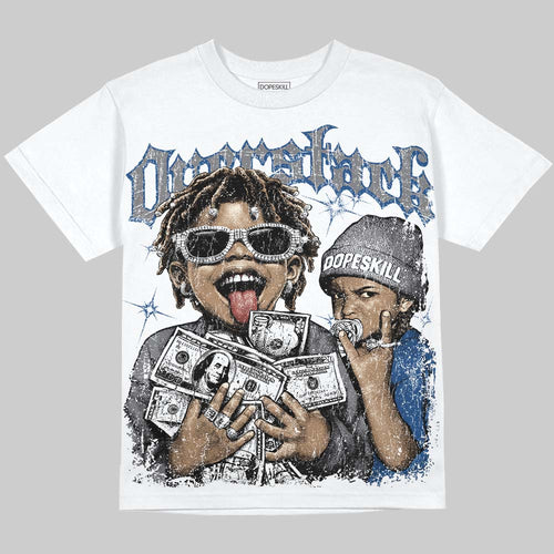 Flint Grey 9s DopeSkill Oversize Print T-Shirt Overstack Graphic