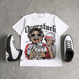 Space Jam 9s DopeSkill Oversize Print T-Shirt Overstack Graphic