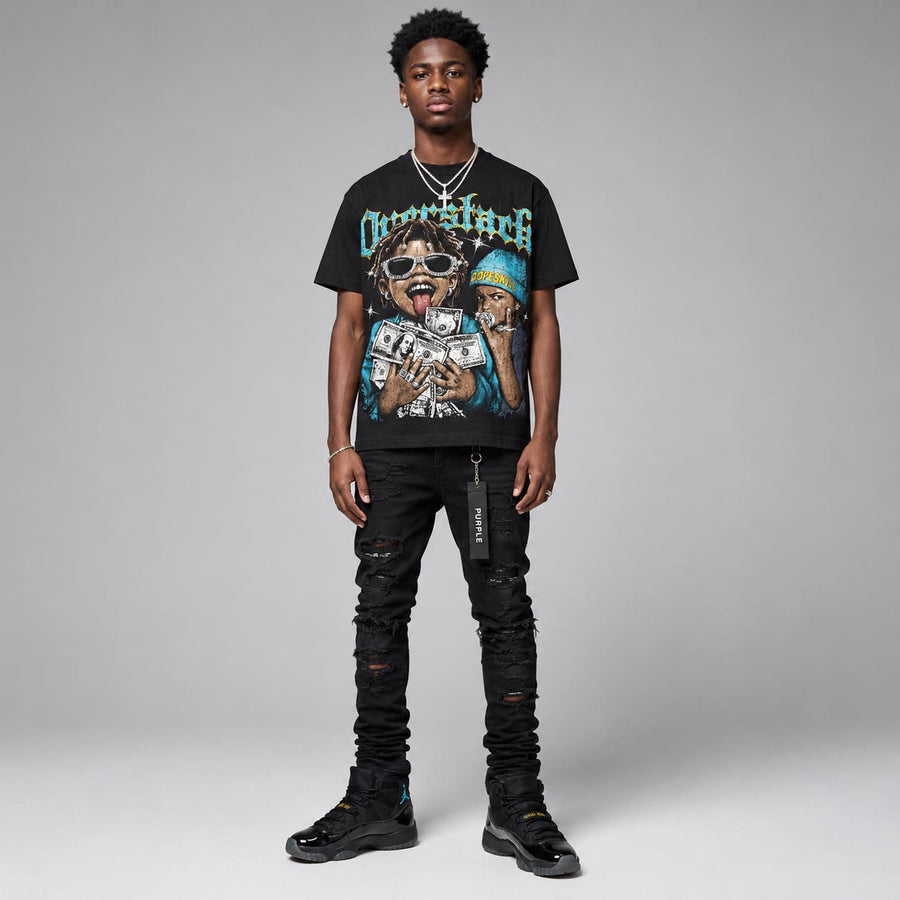 Gamma 11s DopeSkill Oversize Print T-Shirt Overstack Graphic