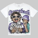 Grape 5s DopeSkill Oversize Print T-Shirt Overstack Graphic