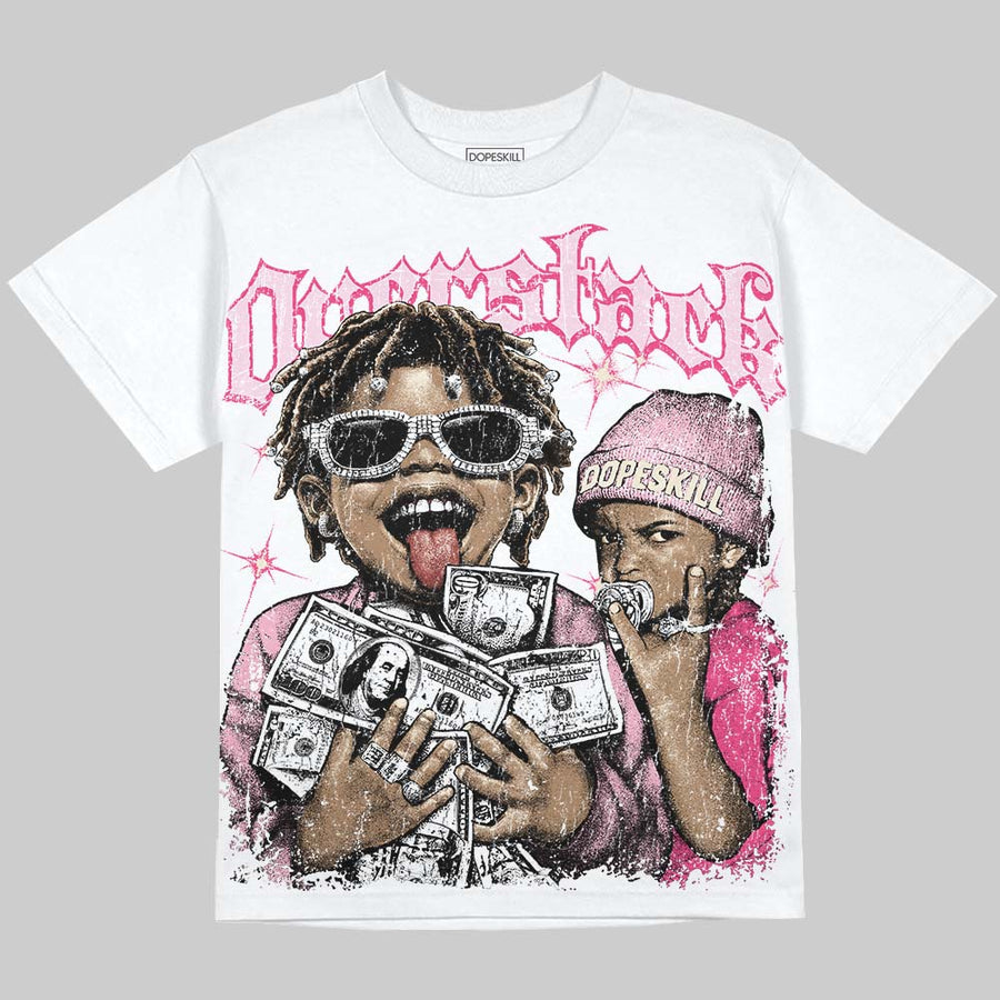 Iced Carmine 4s DopeSkill Oversize Print T-Shirt Overstack Graphic