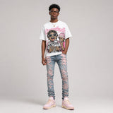 Iced Carmine 4s DopeSkill Oversize Print T-Shirt Overstack Graphic
