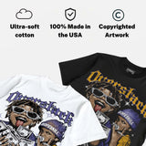 Lakers 4s DopeSkill Oversize Print T-Shirt Overstack Graphic