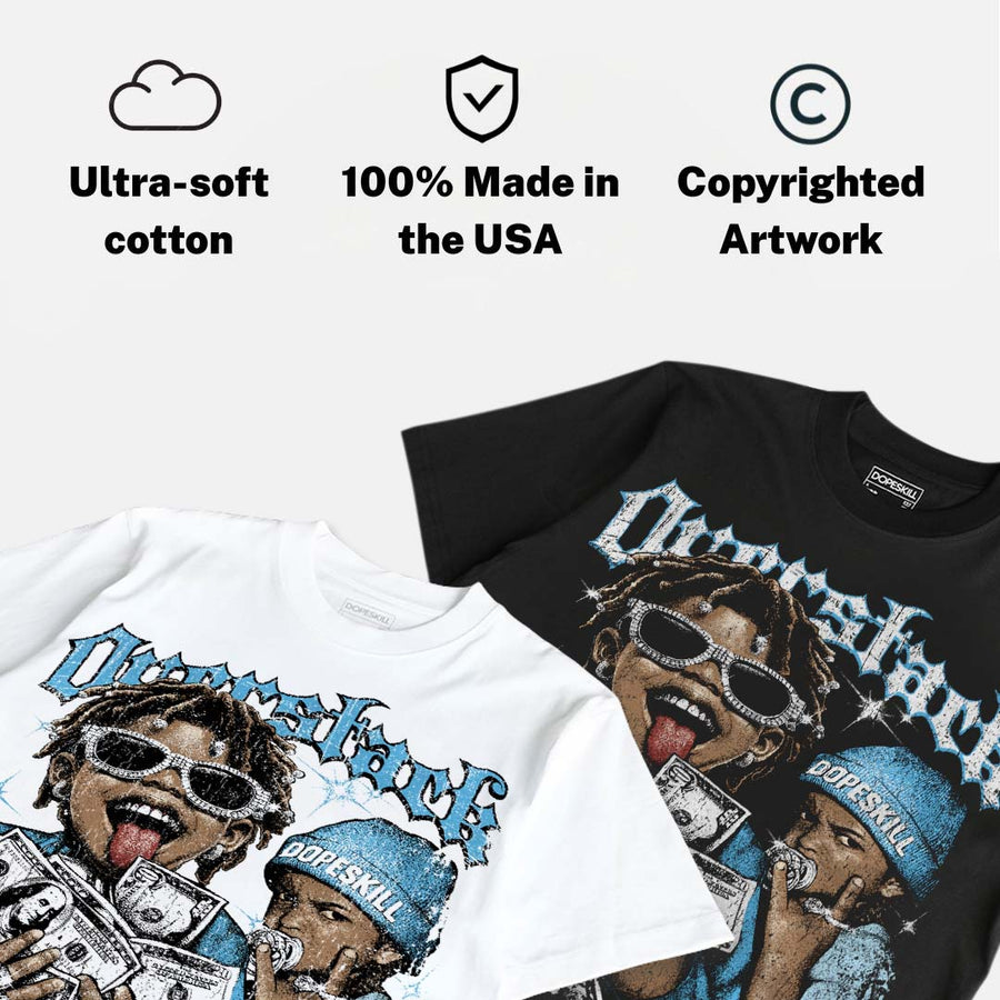 Legend Blue 11s DopeSkill Oversize Print T-Shirt Overstack Graphic