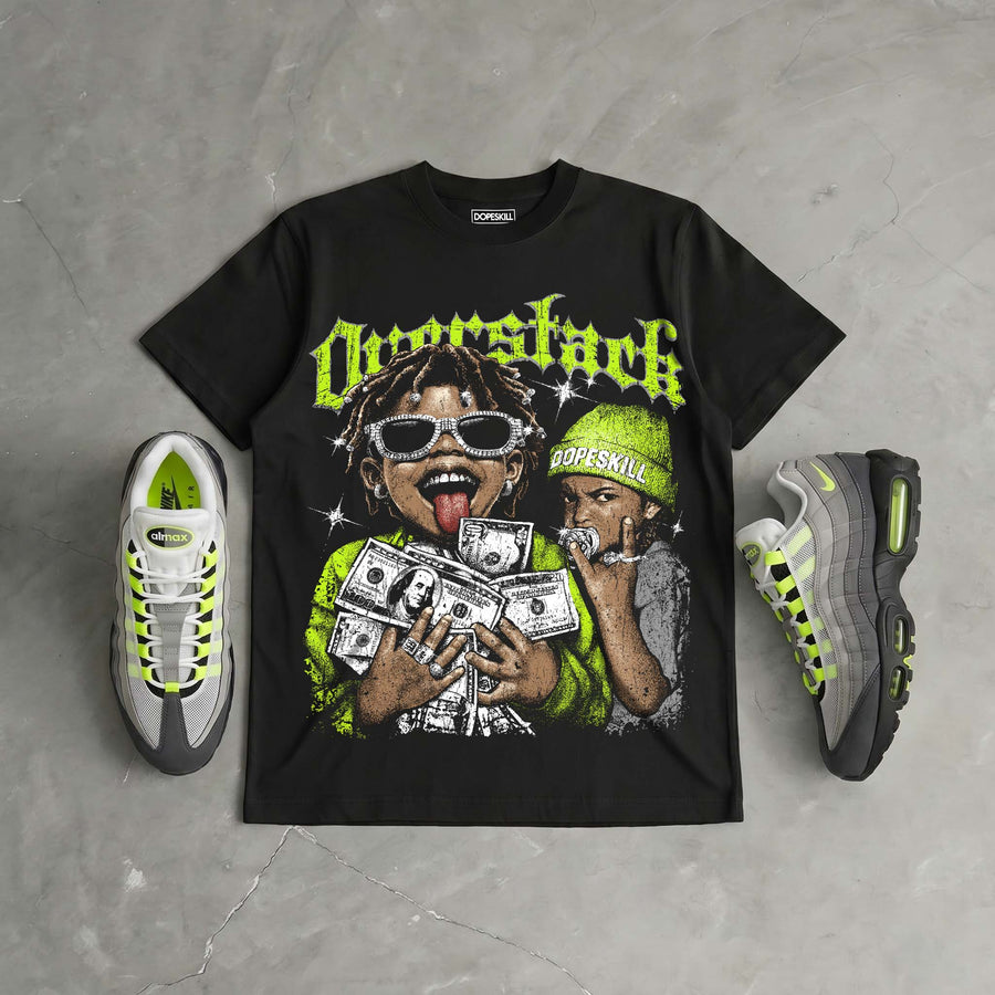 Max 95 OG 'Neon' DopeSkill Oversize Print T-Shirt Overstack Graphic