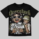 Medium Olive 3s DopeSkill Oversize Print T-Shirt Overstack Graphic