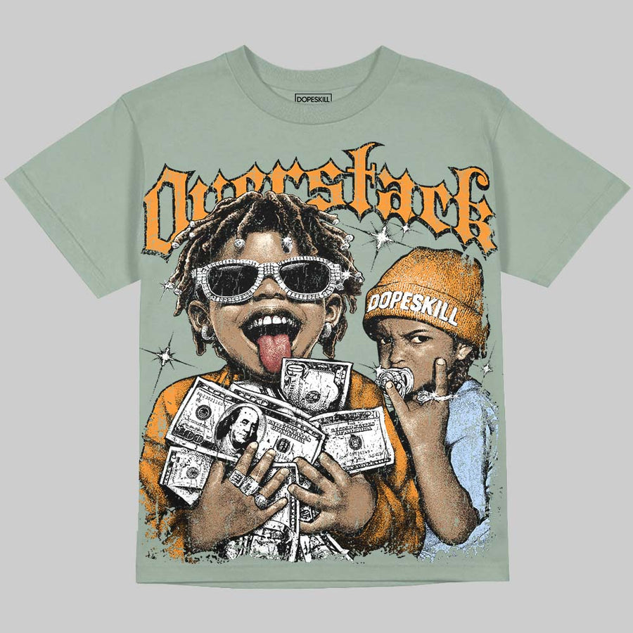 Olive 5s DopeSkill Oversize Print T-Shirt Overstack Graphic