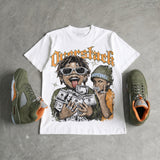 Olive 5s DopeSkill Oversize Print T-Shirt Overstack Graphic
