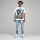 UNC 11s DopeSkill Oversize Print T-Shirt Overstack Graphic