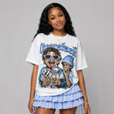 UNC 11s DopeSkill Oversize Print T-Shirt Overstack Graphic