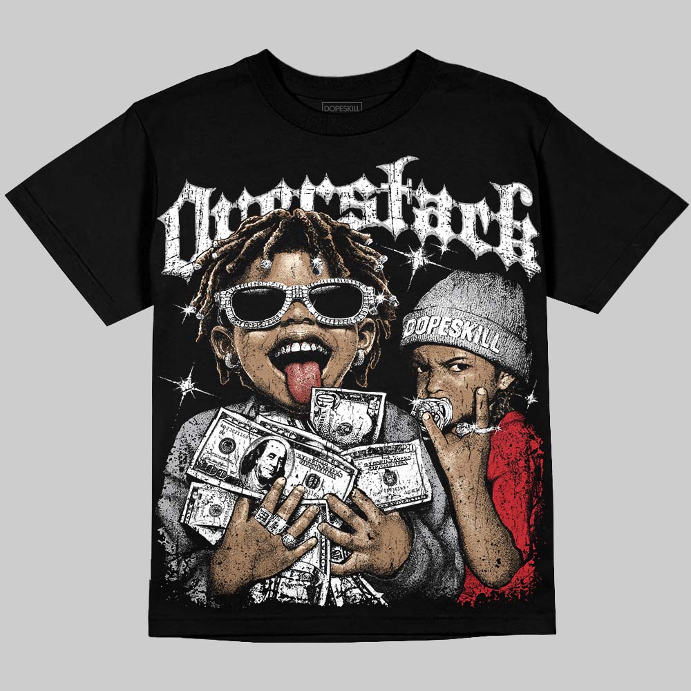 White Cement 4s DopeSkill Oversize Print T-Shirt Overstack Graphic