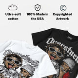 White Cement 4s DopeSkill Oversize Print T-Shirt Overstack Graphic