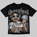 Wolf Grey 5s DopeSkill Oversize Print T-Shirt Overstack Graphic