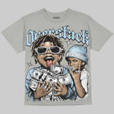 Wolf Grey 5s DopeSkill Oversize Print T-Shirt Overstack Graphic