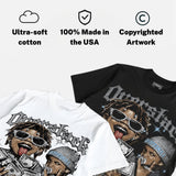 Wolf Grey 5s DopeSkill Oversize Print T-Shirt Overstack Graphic