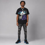 Aqua 8s DopeSkill T-Shirt They Watch Me Win Graphic