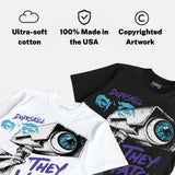 Aqua 8s DopeSkill T-Shirt They Watch Me Win Graphic