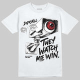 Black Metallic Reimagined 5s DopeSkill T-Shirt They Watch Me Win Graphic