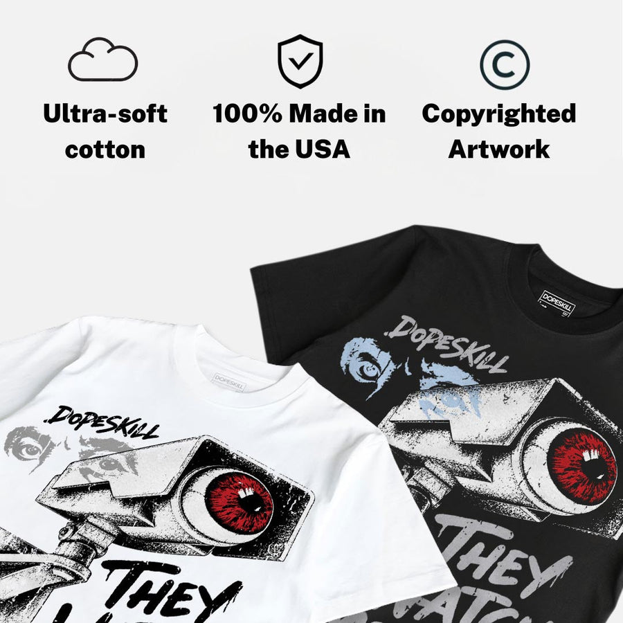 Black Metallic Reimagined 5s DopeSkill T-Shirt They Watch Me Win Graphic