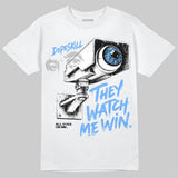 Black University Blue 5s DopeSkill T-Shirt They Watch Me Win Graphic