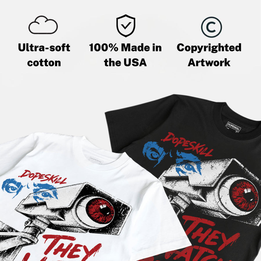 Bugs Bunny 8s DopeSkill T-Shirt They Watch Me Win Graphic