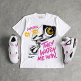 Comic 4s DopeSkill T-Shirt They Watch Me Win Graphic