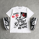 Dunk Panda White Black DopeSkill T-Shirt They Watch Me Win Graphic