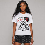 Dunk Panda White Black DopeSkill T-Shirt They Watch Me Win Graphic