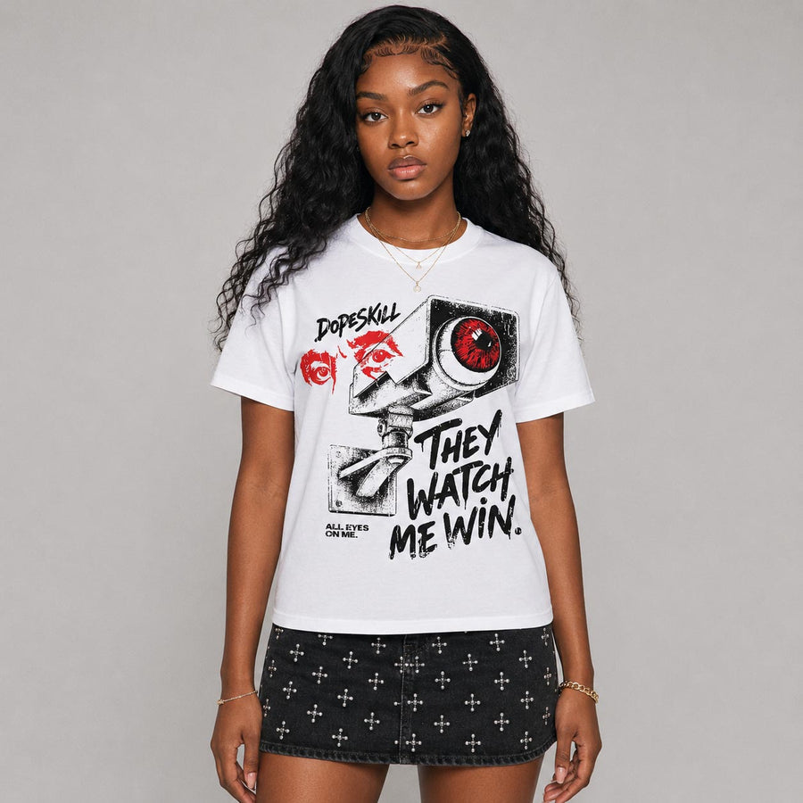 Dunk Panda White Black DopeSkill T-Shirt They Watch Me Win Graphic