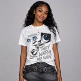 Flint Grey 9s DopeSkill T-Shirt They Watch Me Win Graphic
