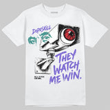 Grape 5s DopeSkill T-Shirt They Watch Me Win Graphic