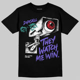Grape 5s DopeSkill T-Shirt They Watch Me Win Graphic