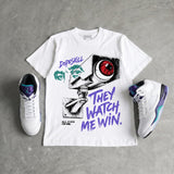 Grape 5s DopeSkill T-Shirt They Watch Me Win Graphic
