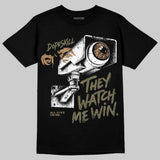 Medium Olive 3s DopeSkill T-Shirt They Watch Me Win Graphic