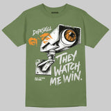 Olive 5s DopeSkill T-Shirt They Watch Me Win Graphic