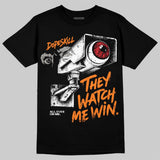 Orange Citrus 3s DopeSkill T-Shirt They Watch Me Win Graphic